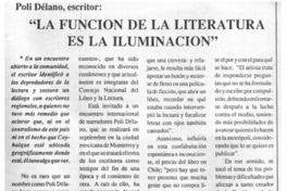 "La Función de la literatura es la iluminación"