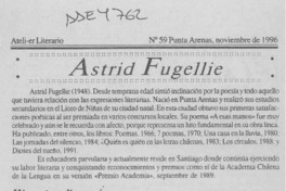 Astrid Fugellie  [artículo].
