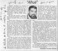 "Alhué"  [artículo] Eduardo Urrutia Gómez.