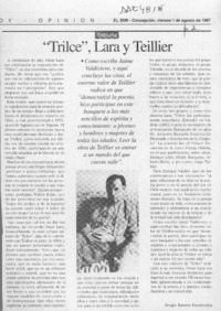"Tricle", Lara y Teillier  [artículo] Sergio Ramón Fuentealba.