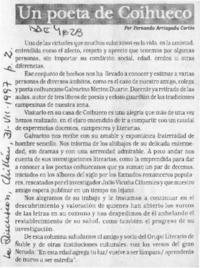 Un poeta de Coihueco  [artículo] Fernando Arriagada Cortés.