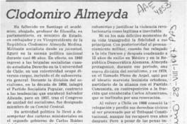 Clodomiro Almeyda  [artículo].