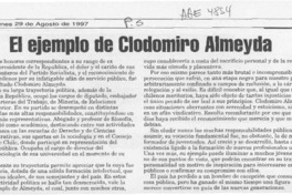 El Ejemplo de Clodomiro Almeyda  [artículo].