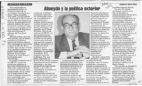 Almeyda y la política exterior  [artículo] Alberto Sepúlveda.