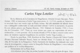 Carlos Vega Letelier  [artículo].