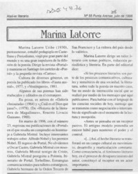 Marina Latorre  [artículo].
