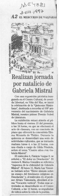Realizan jornada por natalicio de Gabriela Mistral  [artículo].