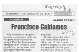 Francisco Galdames  [artículo] Marino Pizarro.