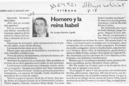 Homero y la reina Isabel  [artículo] Enrique Ramírez Capello.