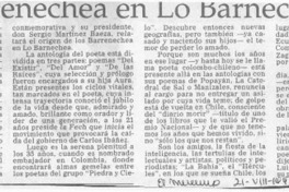 Barrenechea en Lo Bernechea  [artículo].