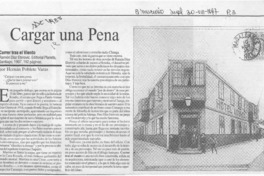 Cargar una pena  [artículo] Hernán Poblete Varas.