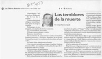 Los temblores de la muerte  [artículo] Enrique Ramírez Capello.