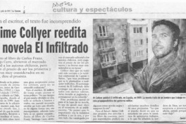 Jaime Collyer reedita su novela El infiltrado