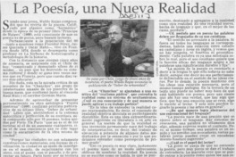 La poesía, una nueva realidad  [artículo] Yenny Cáceres.