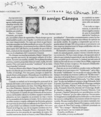 El amigo Cánepa  [artículo] Luis Sánchez Latorre.