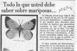 Todo lo que usted debe saber sobre mariposas --  [artículo].
