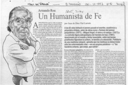Un humanista de fe  [artículo] Juan de Dios Vial Larraín.