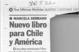 Nuevo libro para Chile y América  [artículo].
