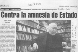 Contra la amnesia de estado  [artículo] Ignacio Iñíguez.