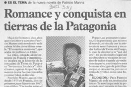 Romance y conquista en tierras de la Patagonia  [artículo].
