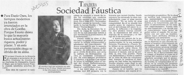 Sociedad fáustica  [artículo] Carolina Andonie Dracos.