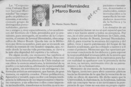 Juvenal Hernández y Marco Bontá  [artículo] Marino Pizarro Pizarro.