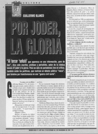 Por joder, la gloria  [artículo] Valeria de los Ríos.