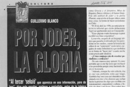 Por joder, la gloria  [artículo] Valeria de los Ríos.