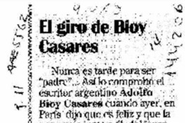 El Giro de Bioy Casares  [artículo].