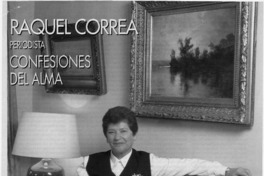 Raquel Correa periodista, confesiones del alma