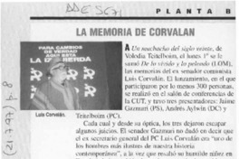 La Memoria de Corvalán  [artículo].