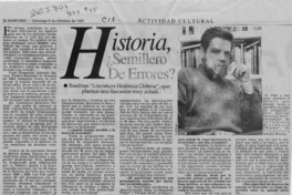 Historia semillero de errores?  [artículo] José Miguel Izquierdo.