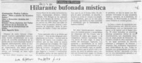 Hilarante bufonada mística  [artículo] Pedro Labra.