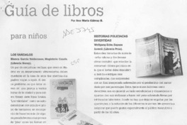 Guía de libros  [artículo] Ana María Gálmez B.