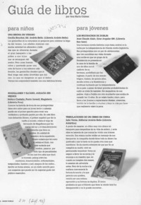 Guía de libros  [artículo] Ana María Gálmez.