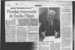 Premian trayectoria de Emilio Filippi  [artículo].