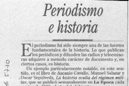 Periodismo e historia  [artículo].