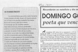 Domingo Gómez Rojas poeta que venció al olvido  [artículo].