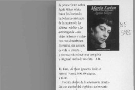 María Luisa  [artículo] A. B.