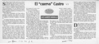 El "cuervo" Castro  [artículo] Luis Alberto Mansilla.