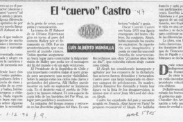 El "cuervo" Castro  [artículo] Luis Alberto Mansilla.