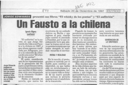 Un Fausto a la chilena  [artículo] Ignacio Iñíguez.