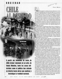 Chile al desnudo  [artículo] Pablo Marín.