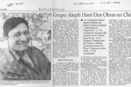 Grupo Aleph hará dos obras en Chile  [artículo].