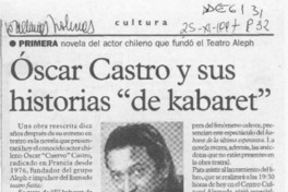 Oscar Castro y sus historias "de kabaret"  [artículo].