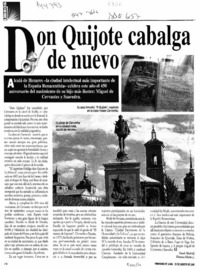 Don Quijote cabalga de nuevo  [artículo] Ximena Marín L.