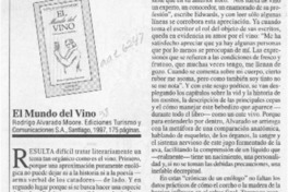 El mundo del vino  [artículo] Stefano Testi.
