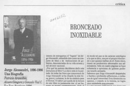 Jorge Alessandri 1896-1986, una biografía  [artículo] Sofía Correa Sutil.