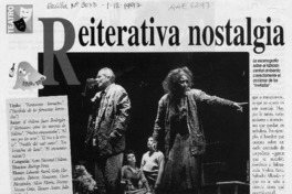 Reiterativa nostalgia  [artículo] Italo Passalacqua C.