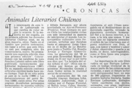 Animales literarios chilenos